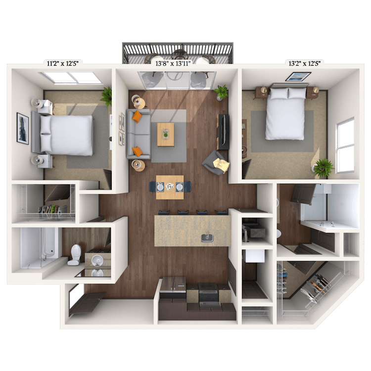 Floorplan image of unit II 367