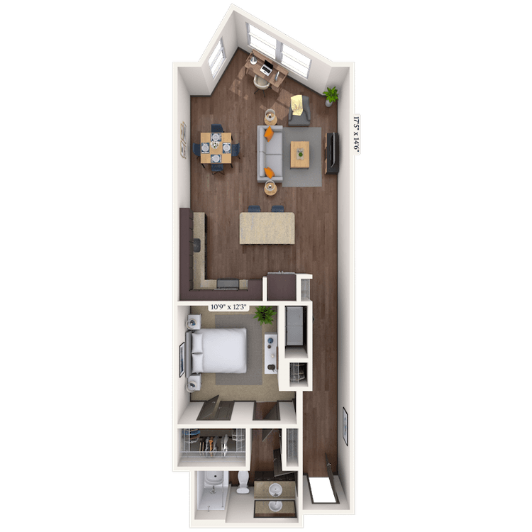 Floorplan image of unit 4005