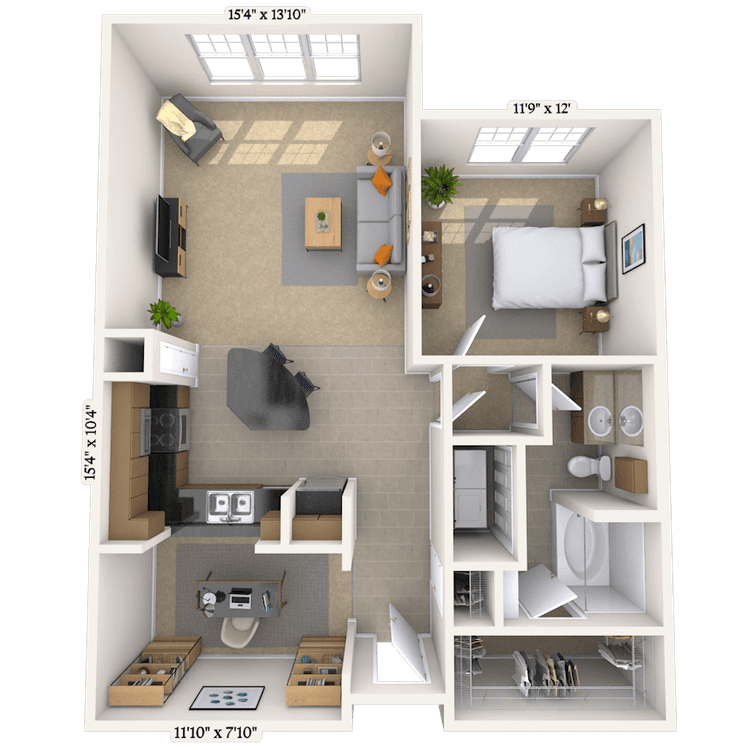 Floorplan image of unit 2113
