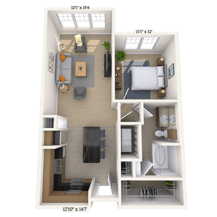 Floorplan image of unit 4131