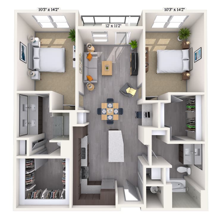 Floorplan image of unit 315