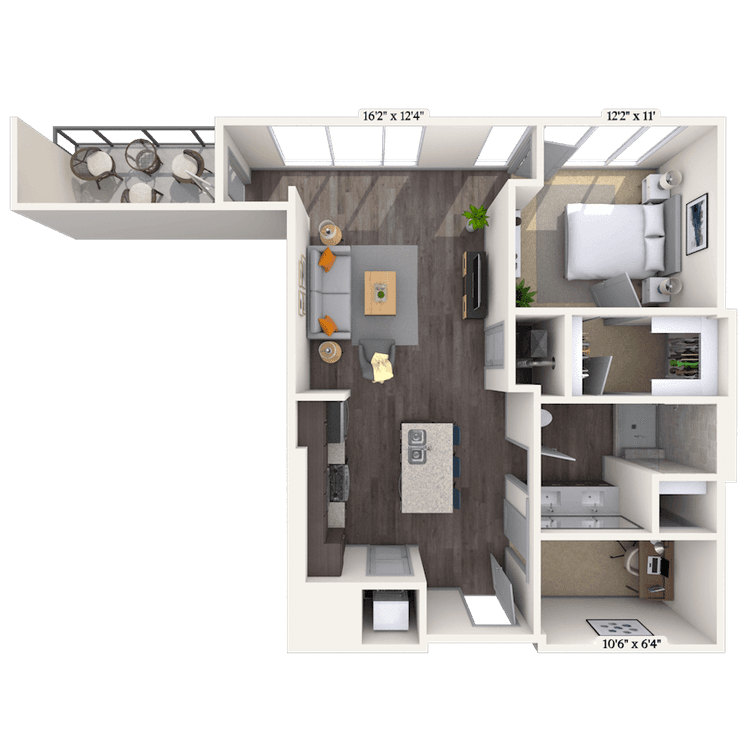 Floorplan image of unit 2006