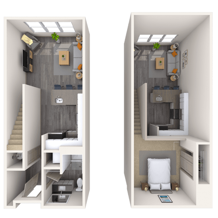 Floorplan image of unit 518