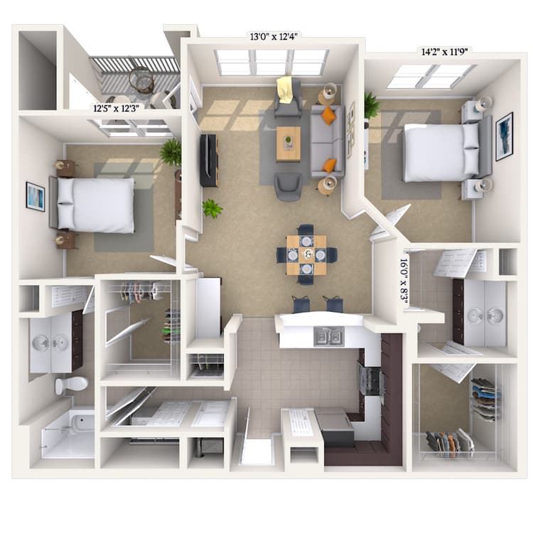 Floorplan image of unit 011503