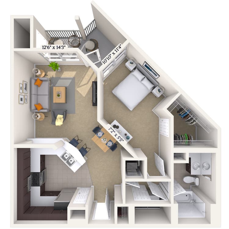 Floorplan image of unit 021816