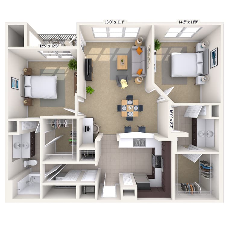 Floorplan image of unit 042621