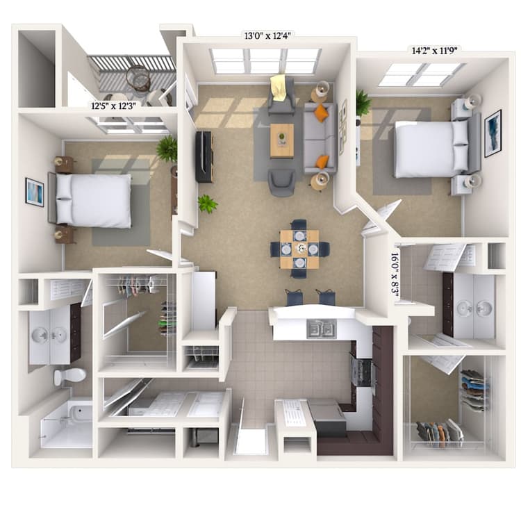 Floorplan image of unit 042626