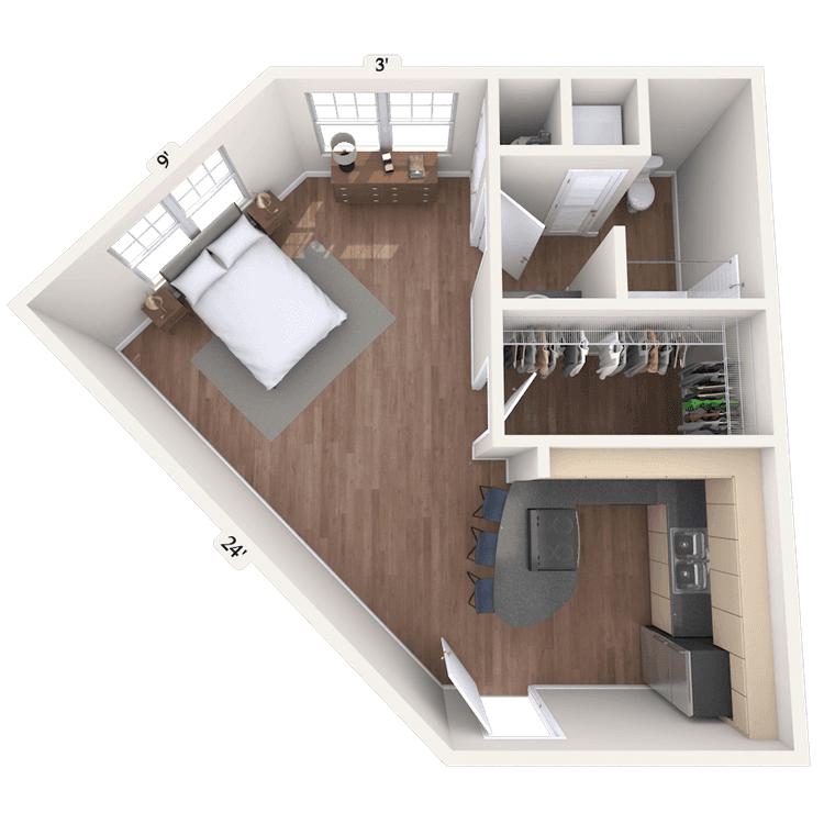 Floorplan image of unit 01600