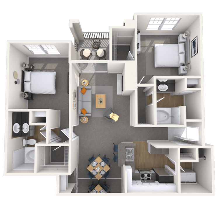 Floorplan image of unit 077206