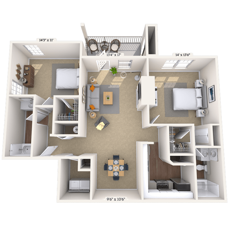 Floorplan image of unit 010321