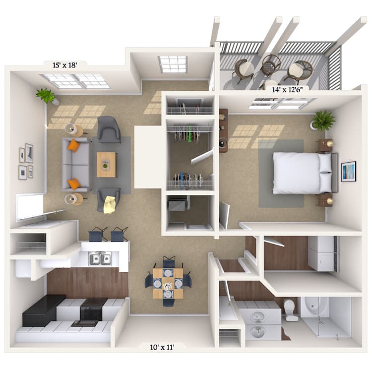 Floorplan image of unit 011024