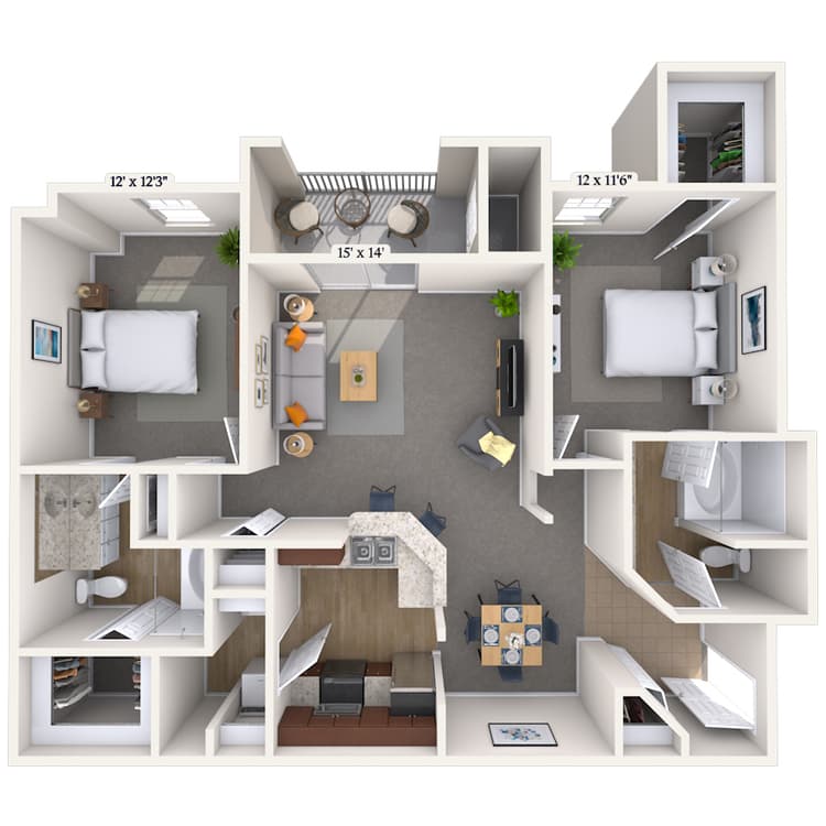 Floorplan image of unit 08819