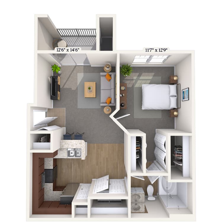 Floorplan image of unit 111123