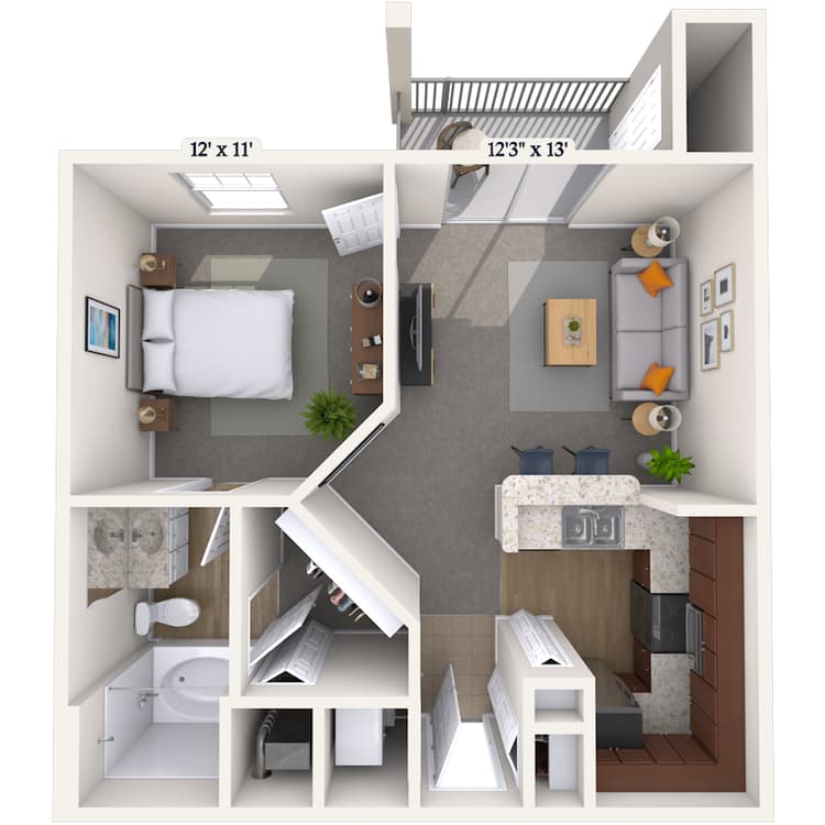 Floorplan image of unit 131303