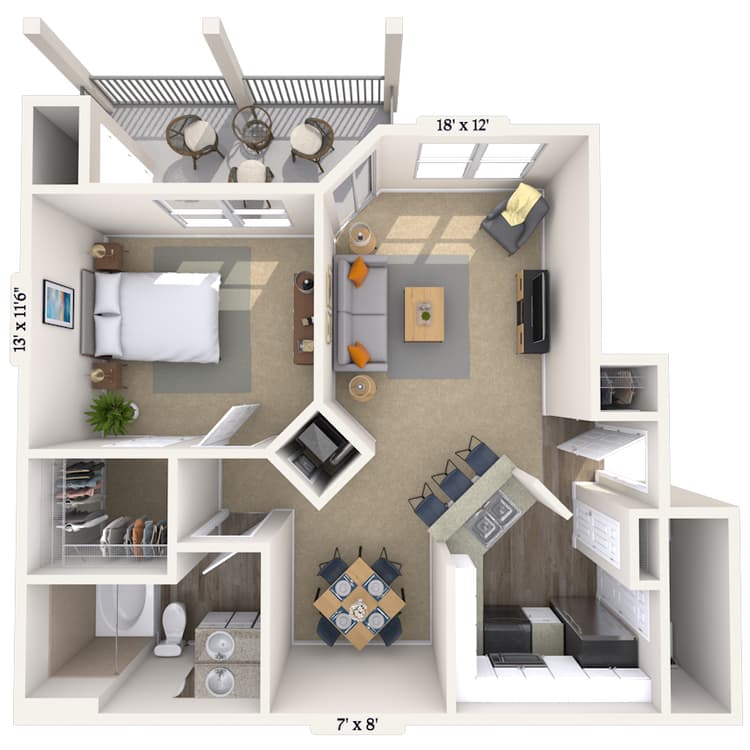 Floorplan image of unit 1509