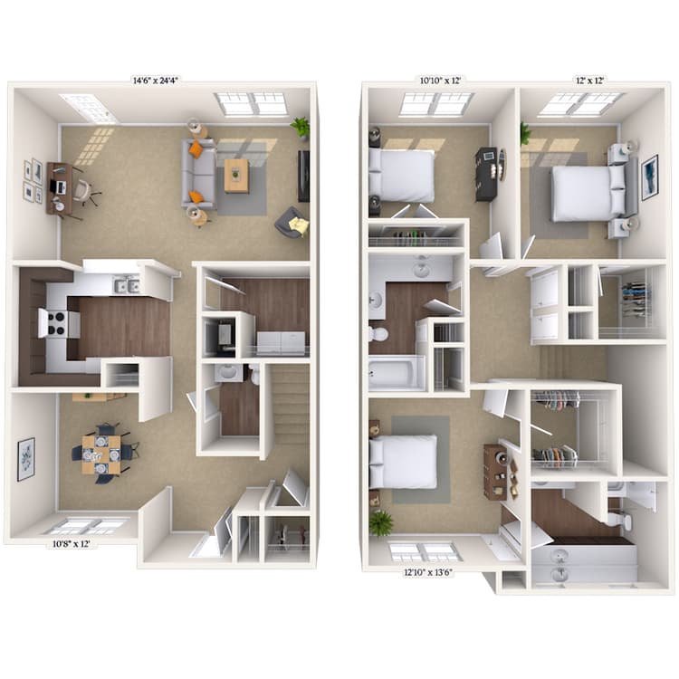 Floorplan image of unit 01516
