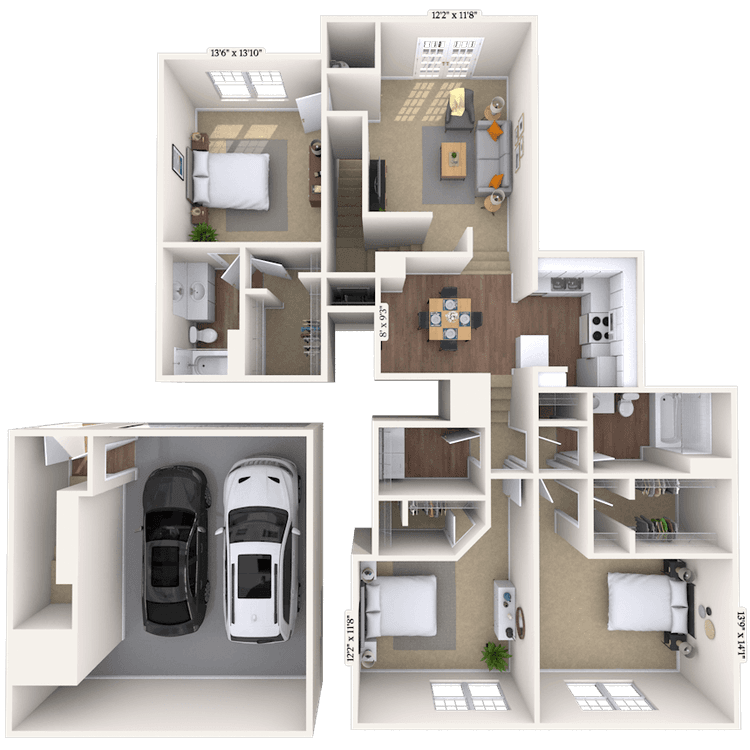 Floorplan image of unit 161602