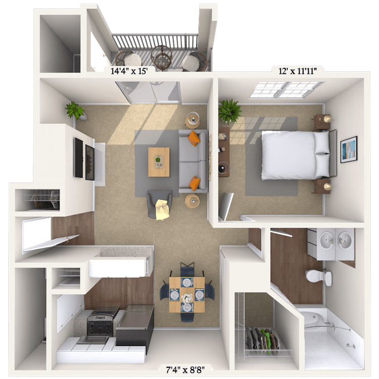 Floorplan image of unit 101033
