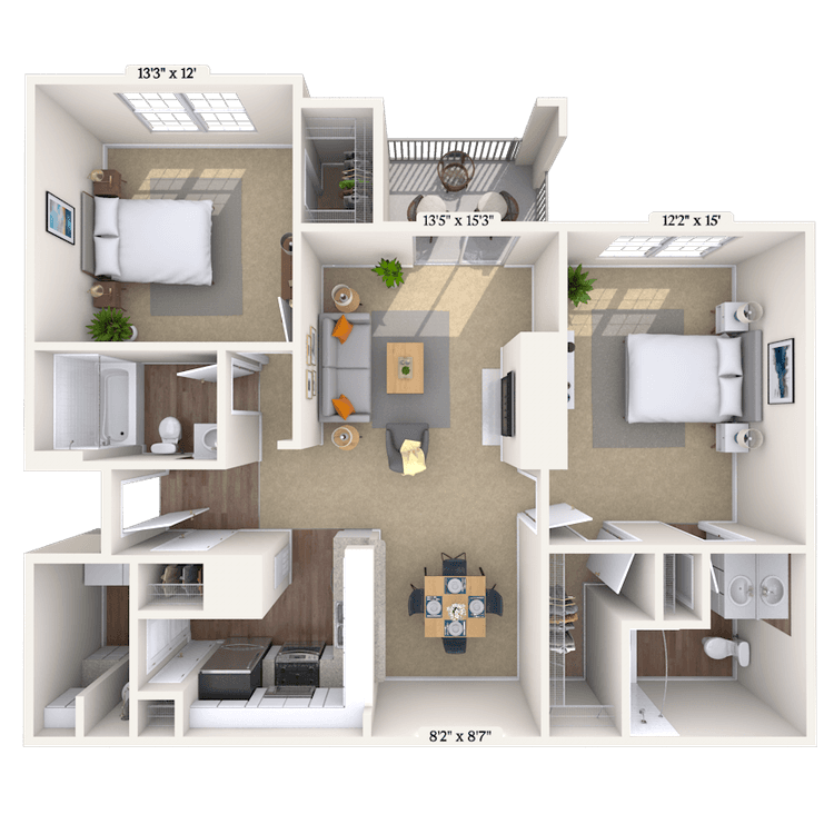 Floorplan image of unit 161626