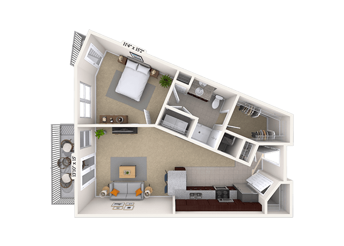 Floorplan image of unit 06-2632