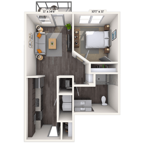 Floorplan image of unit 1048