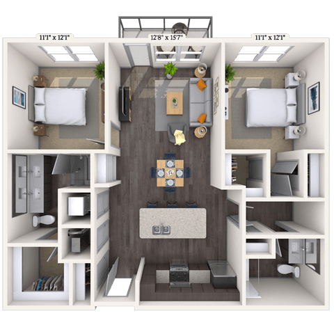 Floorplan image of unit 1135