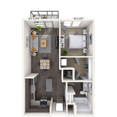 Floorplan image of unit 1536