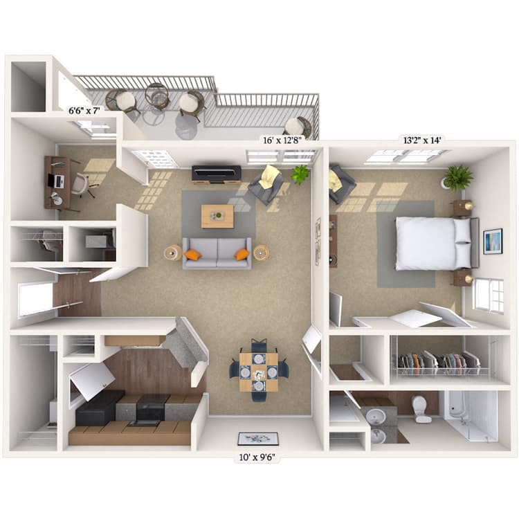 Floorplan image of unit 131328