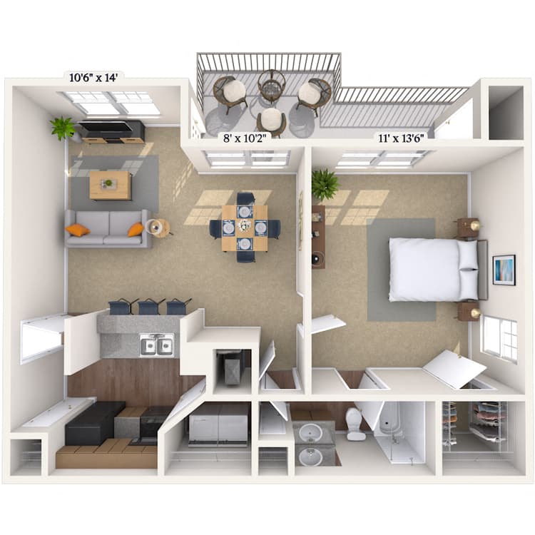 Floorplan image of unit 020218