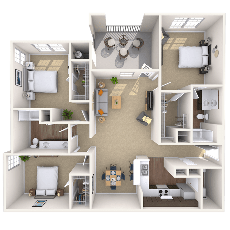 Floorplan image of unit 022208