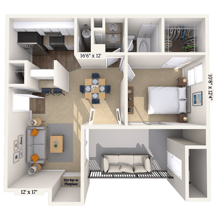 Floorplan image of unit 202030
