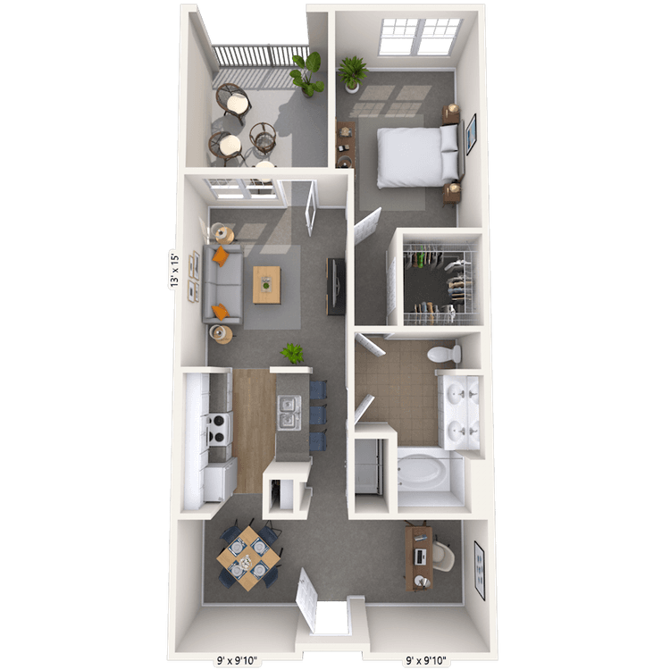 Floorplan image of unit 01204