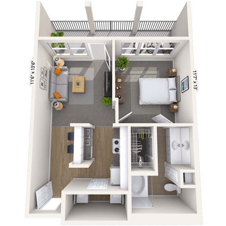 Floorplan image of unit 01344