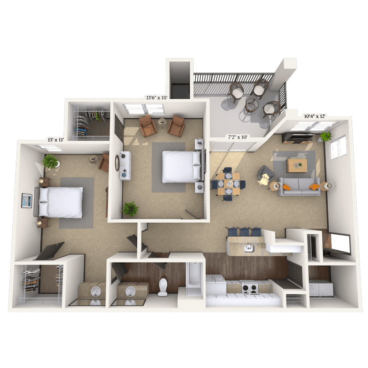 Floorplan image of unit 323211