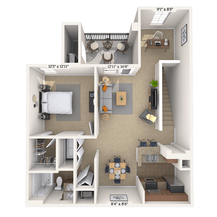 Floorplan image of unit 0102207