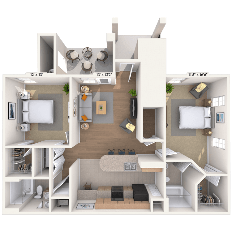 Floorplan image of unit 025105