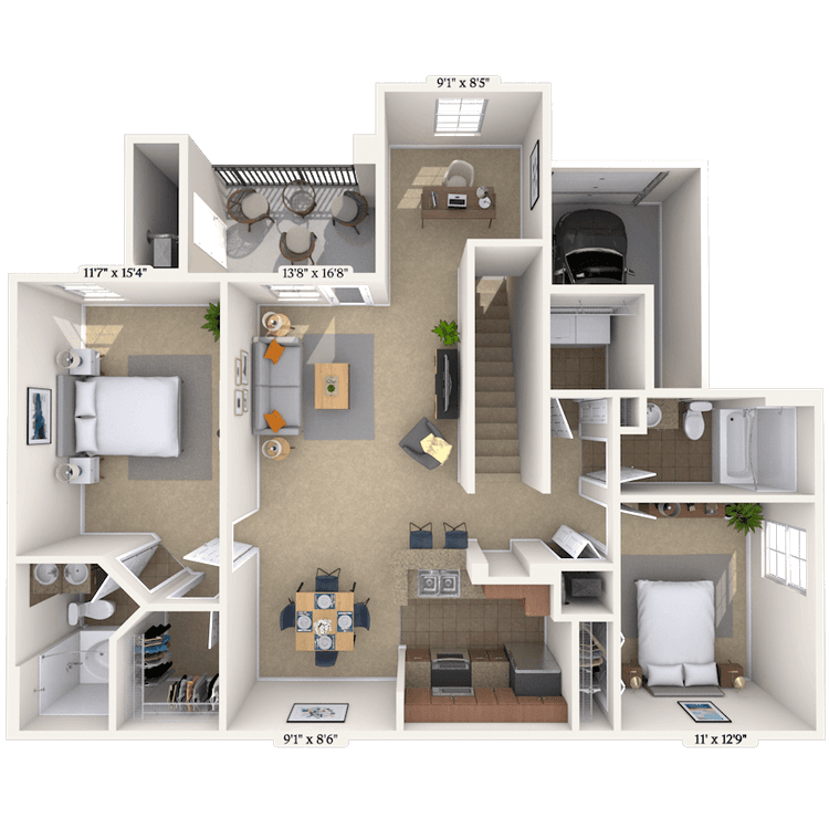 Floorplan image of unit 0117203