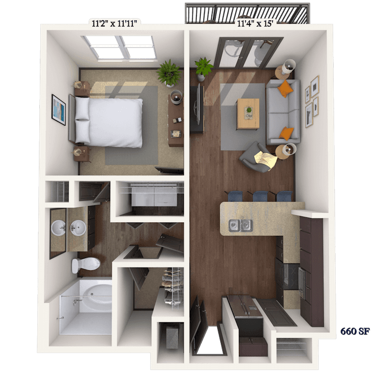 Floorplan image of unit 5302