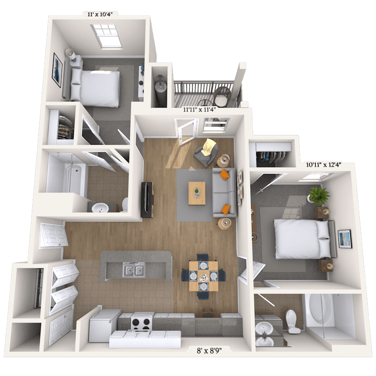 Floorplan image of unit 1515102