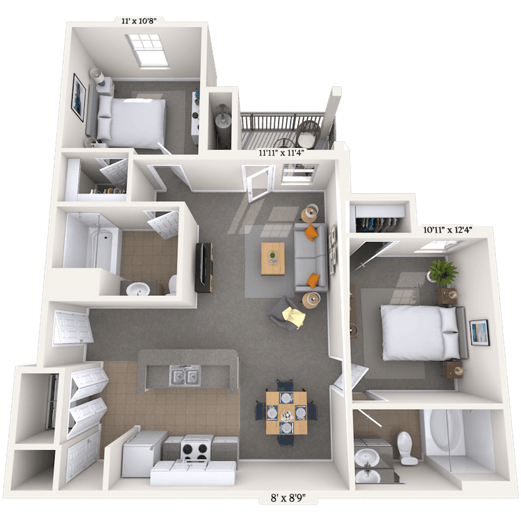 Floorplan image of unit 2020306