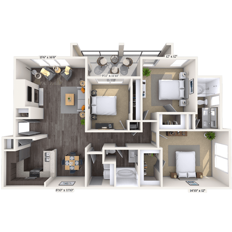 Floorplan image of unit 012324