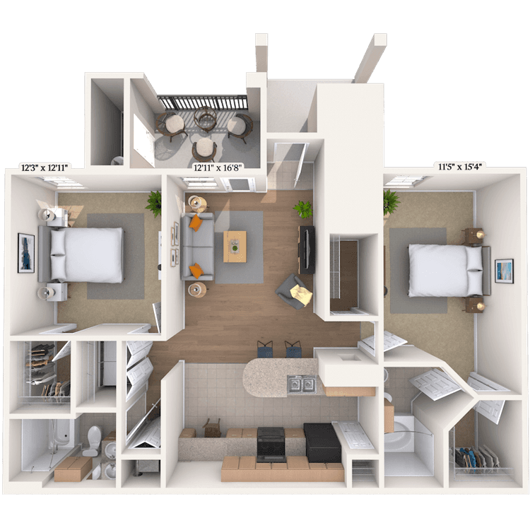 Floorplan image of unit 0115104