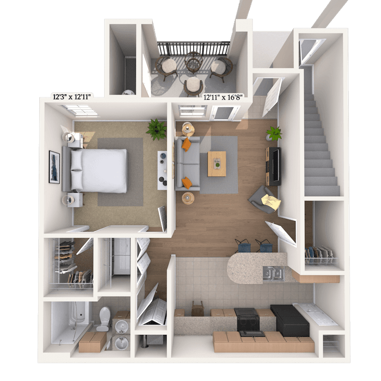 Floorplan image of unit 0108104