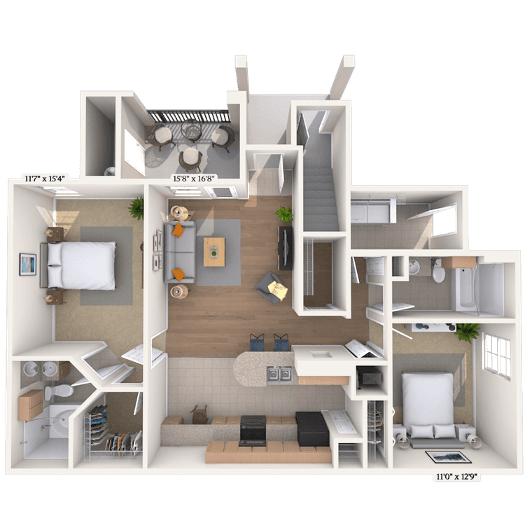 Floorplan image of unit 0118103