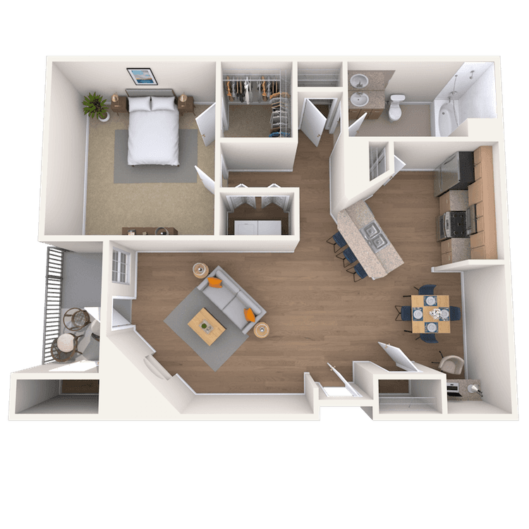 Floorplan image of unit 10104