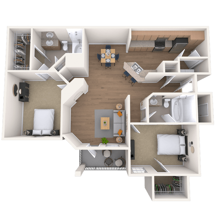 Floorplan image of unit 09204