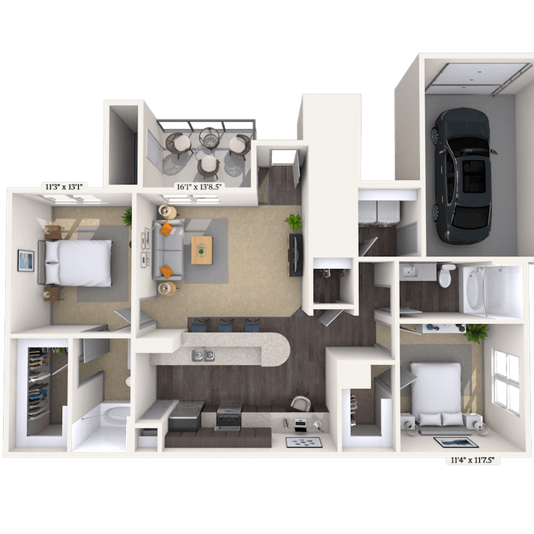 Floorplan image of unit 121216