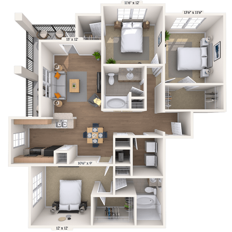 Floorplan image of unit 0101310