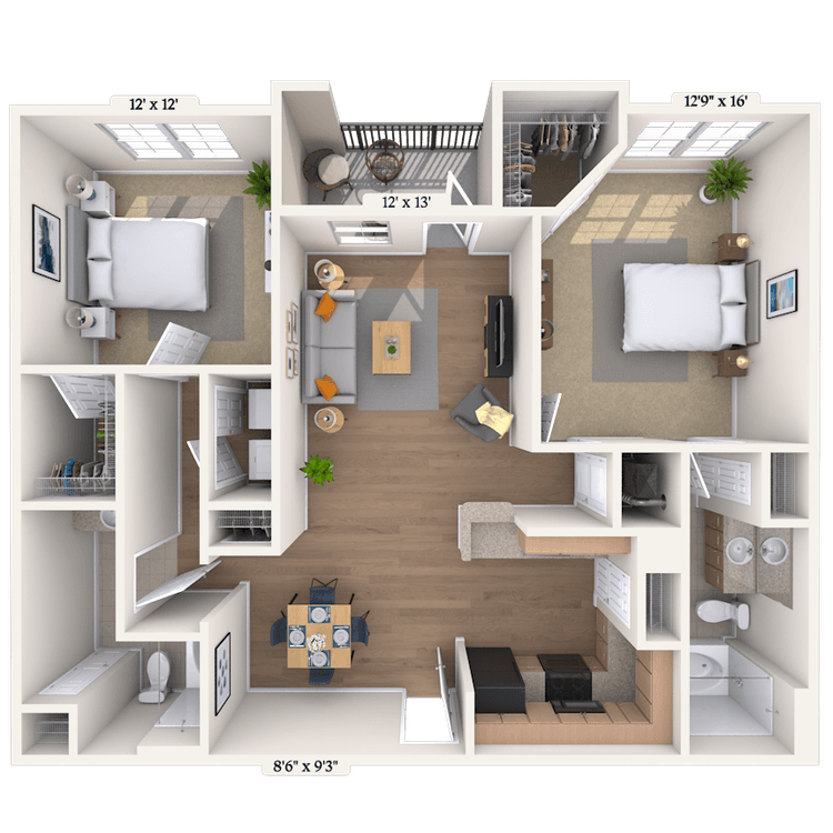 Floorplan image of unit 0909207