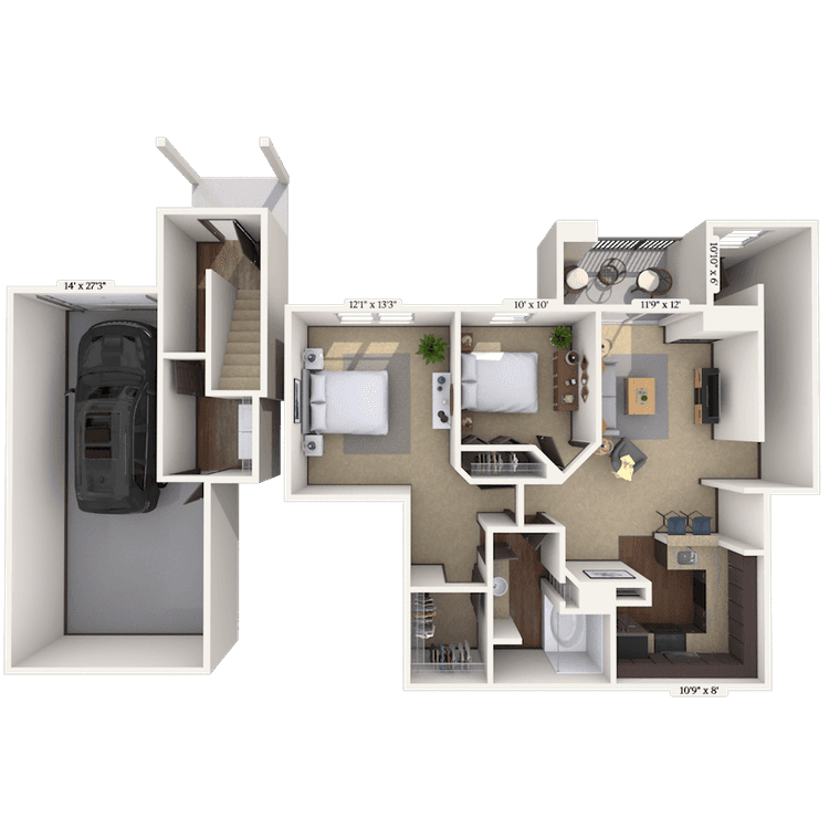 Floorplan image of unit 001137